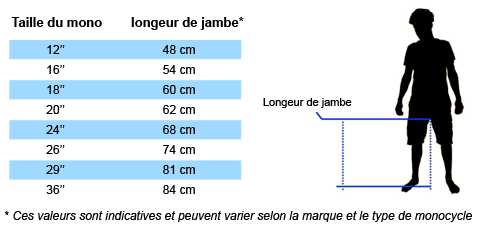 longueur de jambe requise